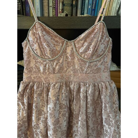 NWT For Love & Lemons x Revolve Shai Maxi Gown in Pink Size Small - Picture 9 of 10